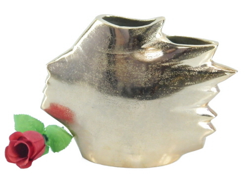 Aluminium Vase Rosegold - 500ml, 15cm Height, Copper Plated | Elegant Design, Durable, Modern Look