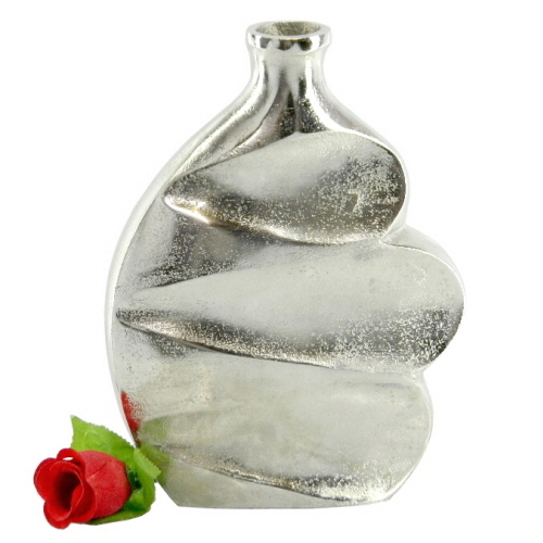 Aluminium Vase Tankard Style - Aluminum, 10x8x6 inches, Silver | Elegant Design, Durable Material, Unique Shape