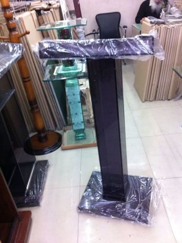 Display Stand - Glass and Metal, 1500 mm Height, Black | Stable Base, Elegant Design, Easy Assembly, Durable Material