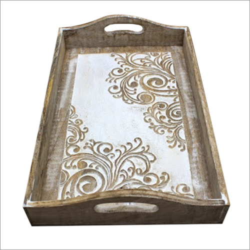 Wooden Carved Serving Tray