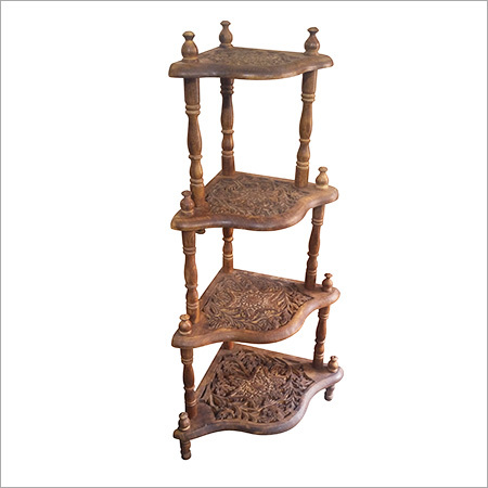 Durable Wooden Decorative Corner Stand