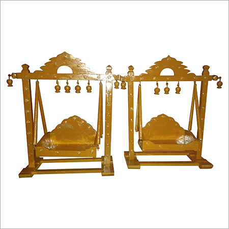 Wooden Decorative Swings - Wooden Construction | Artistically Designed, Durable, Polished Finish, Ideal for Home and Hospitality Beautification