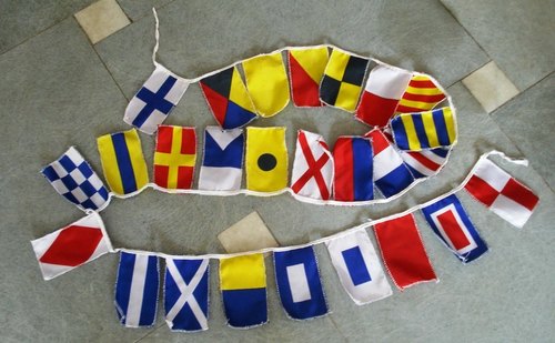 Maritime Flag SET- String of 26 Flag - 8 Feet