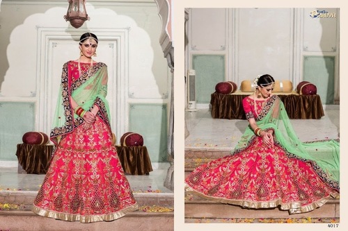 Silk Bridal Wear Lehanga Choli