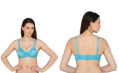 Vivity Women's Push-up Light Blue Bra