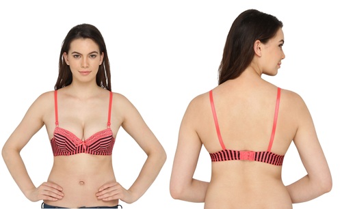 Vivity Women's Push-up Red Bra