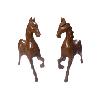 Decorative Wooden Horse - Wood Material, Smooth Slender Finial, Polished Finish | Easy to Clean, Durable, Plain Style, Soothing Ambiance
