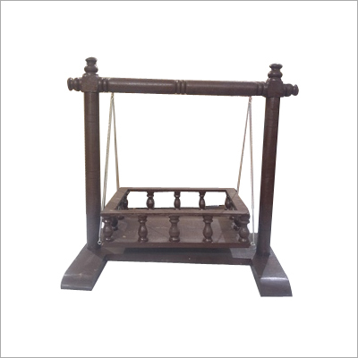 Decorative Wooden Swing - Indian Style, Polished Wood Finish | Durable and Easy to Clean