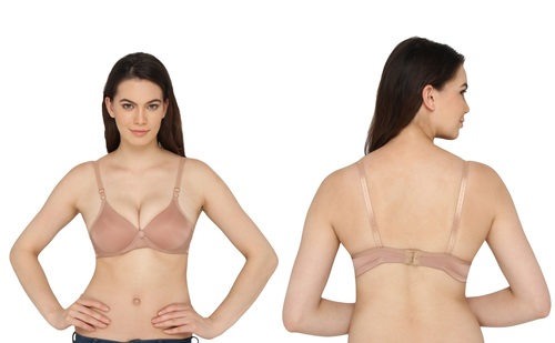 Vivity Women's Push-up Brown Bra