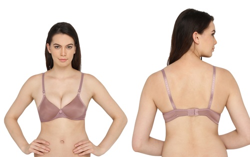 Vivity Women's Push-up Purple Bra