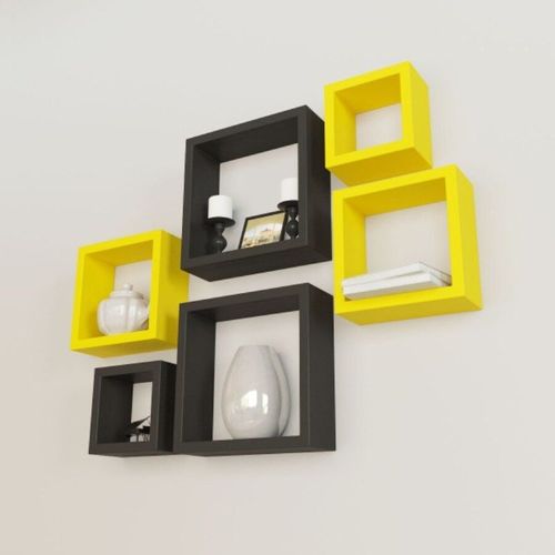 Wall Mount 6 Set Shelves