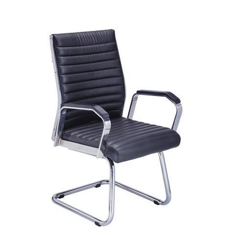 Machine Made Black Office Visitor Chair