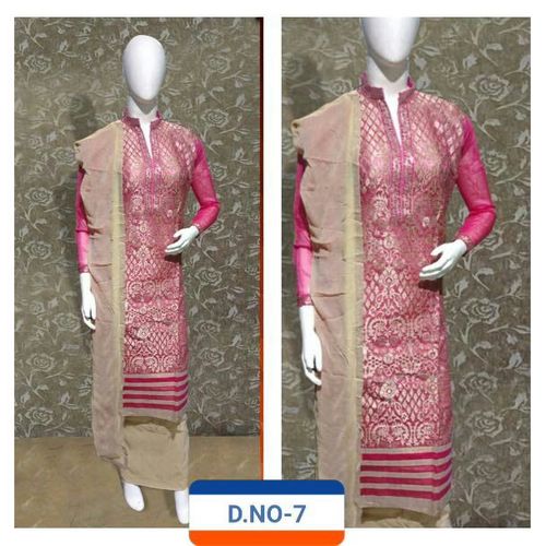 chanderi cotton suit