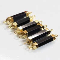 Black Onyx Gold Electroplated Connector