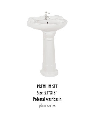 Plain Pedestal Wash Basin