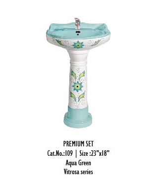 Vitrosa Series Pedestal Wash Basin