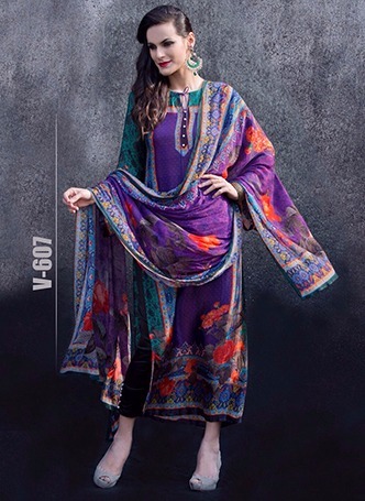 digital pashmina suit