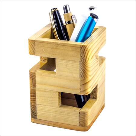 Wooden Pen Stand
