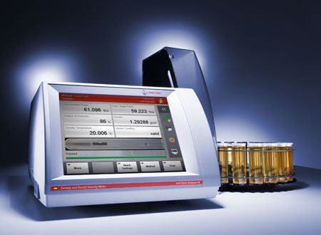 The Soft Drink Analyzer M determines the density a
