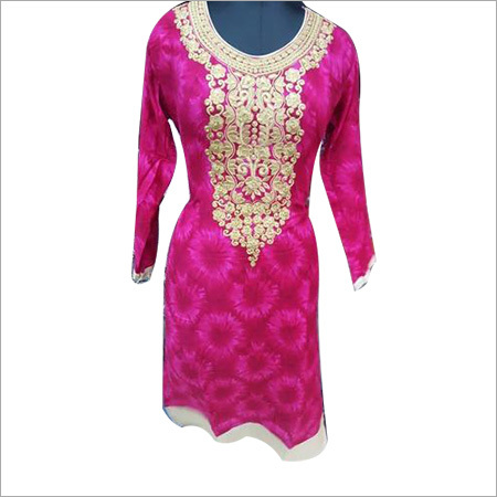Embroidered Rayon Kurtis