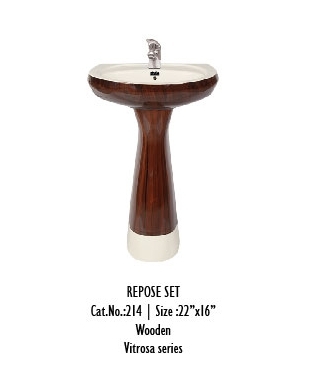 Vitrosa Series Pedestal Wash Basin
