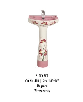 Vitrosa Series Pedestal Wash Basin