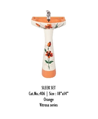 Printed Basin and Pedestal