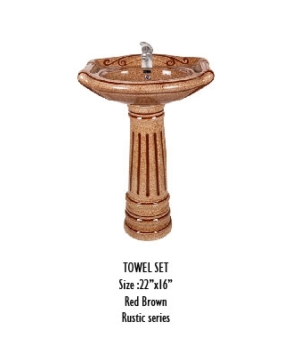 Pedestal Rustic Wash Basin