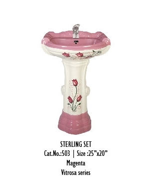 Sterling Wash Basin With Pedestal