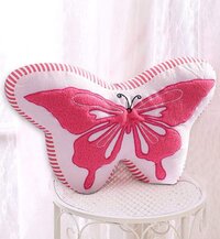 Pink Butterfly Shape Cushion