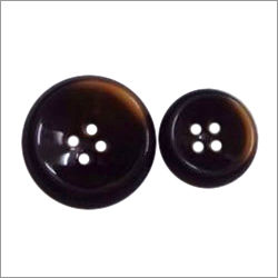 Plastic Coffee Brown Polyester Button