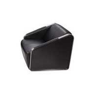 Glossy Black One Seater Sofa
