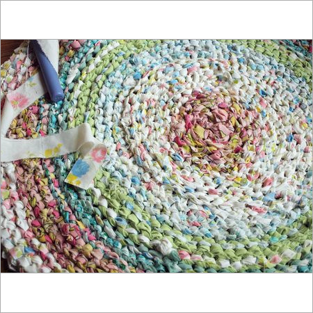 Wool Silk Striped Footboard Rugs