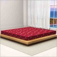 Air Double Mattress - Foam Fabric, Double Size, Red | Soft Comfort, Edge Support, Lightweight, Easy Care, Elegant Design