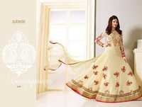 Fashion Salwar Kameez - Faux Georgette Top, Santoon Bottom & Nazneen Dupatta | Full Embroidery, Cool Dry Fabric, 100% Warranty
