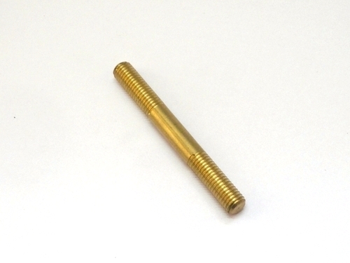 Double End Half Threaded Brass Stud