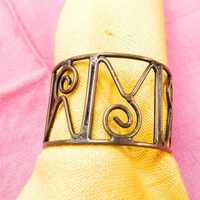 Napkin Ring Copper Antique