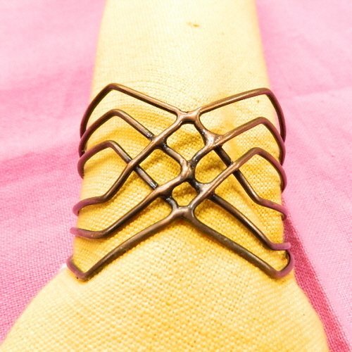 Napkin Ring Iron Wire Copper Antique