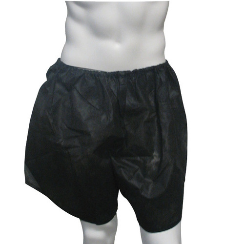 Disposable Boxers - Non Woven Material, Waist Size 27-52 Inches, Black Color | Durable Stitching, Seamless Design, Smooth Finish