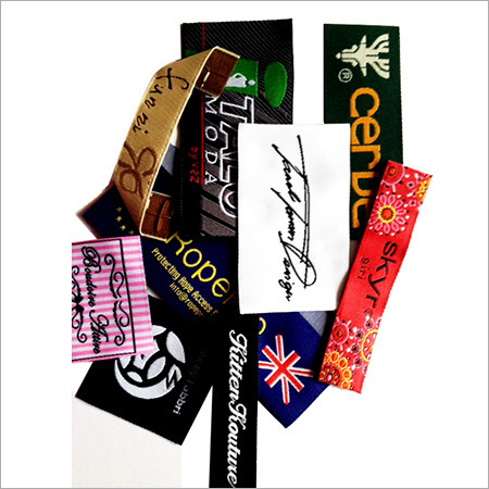 Printed Labels - Fabric and Paper, Multicolored, Woven and Embroidered Finish, Durable Customizable Designs