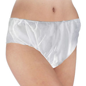 Disposable White Unisex Brief - Non Woven Material, Waist Size 28-46 Inches | Soft, Durable, Skin Friendly, Ideal for Massages and Salons