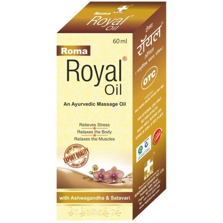 Body Massage Oil - Ayurvedic Blend, Gold Color, 60ml | Muscle Relaxation, Stress Relief, Skin Soothing, Glossy Skin