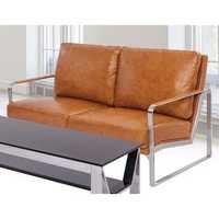 Yellow Two Seater Living Room Sofa