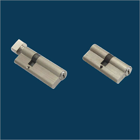 Silver Aluminium Door Lock Cylinder