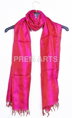 Pink Designer Silk Stole