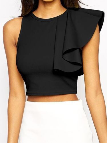 Spandex Ruffled Top