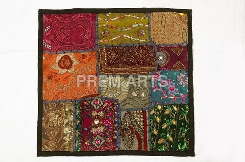 Multi Color Patch Work Cushion Cover