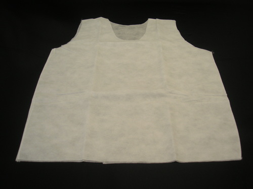 Disposable Male Gowns - Non Woven Material, Unisex Salon & Beauty Parlour Essentials, White/Black Color, Easy to Wear, Hygienic Design