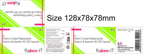 RABEN IT Tablets - 128x78x78mm, 10mg Paracetamol | Pain Relief, Inflammation Reduction, Fast Acting