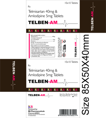 ANTI CARDIAC - Tablets 85x50x40mm, 40mg/5mg | Pain Relief, Inflammation Reduction, Cardiac Support
